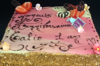 Gteau d'anniversaire Fraisier